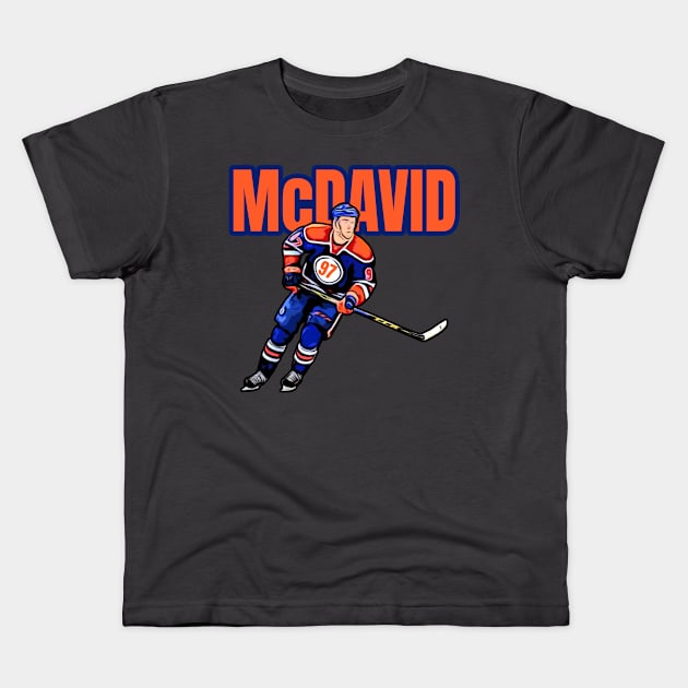 Oilers McDavid 97 Kids T-Shirt by Gamers Gear